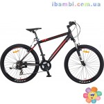 Спортивный велосипед crosser 26" City Life черно красный